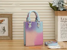 MT Gradient Petit Sac Plat Bags 디자이너 PU 가죽 핸드백 지갑 포크 포트 패션 여성 크로스 바디 go 미니 어깨 레이디 토트 채널 메신저 백