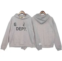 Fashion Brand Designer Hoodies Galleryed Dept Double-sided Printing Loose Casual Hoodie Sweaters for Men and Women Yellow