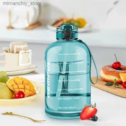 Bottiglia d'acqua Grande Bott d'acqua Inspirational 3 litri Kett con cannuccia Rovab Bpa Free Portab Capacità di marcatura Brocca per adulti Q231122