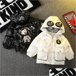 Daunenmantel Jungen Jacke Mantel Baumwolle Weiß Warm Verdicken Winter Plus Size Kinderkleidung 221128 Drop Delivery Baby Kids Maternit Dhgp5