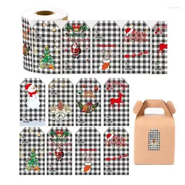 Gift Wrap Christmas Tags Stickers 300PCS Snowman Self-Stick Name Self Adhesive Labels For Festive Present Box Cute Envelope