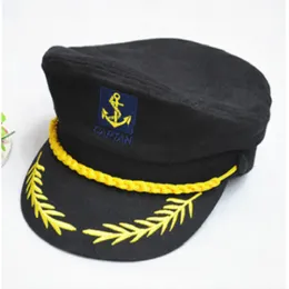 Шариковые шапки черно -белая красная полосатая полосатая шапка с регулируемым солдатом капитан Сейлор Армия Винтажная кость Горра для женщин 230421