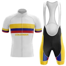 2022コロンビアサイクリングジャージーセットサマーマウンテンバイク衣料品自転車ジャージースポーツウェアスーツMaillot Ropa Ciclismo232N
