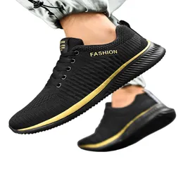 Wandelschoenen dames sneakers fitness workout atletische schoenen veter rennende heren trainers unisex lichtgewicht sport zwart goud 6