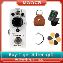 Mooer Micro Loop II Pedal 480 ، 3 Banks Saving و 16 فتحة لكل بنك ، وظيفة Surport Auto Rec
