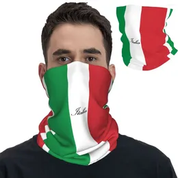 Lenços Bandeira Italiana da Itália Italia Bandana Pescoço Gaiter Máscara Impressa Lenço Multi-Uso Headband Pesca para Homens Mulheres Adulto Lavável