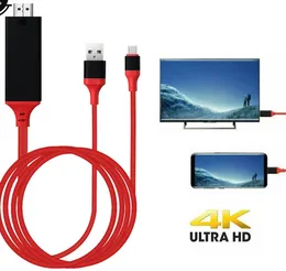 4K Typ C till HDMI Compatible Cable 3in1 Mobiltelefon till TV -adapter HDTV TV Digital AV -adapter