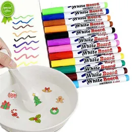 New Magical Water Painting Penna Pennarelli per lavagna bianca Penna a inchiostro galleggiante Doodle Penne ad acqua Montessori Early Education Toy Art Supplies