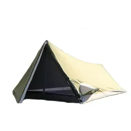 Tents and Shelters Alltel Genuine Single Layer Tent Light Weight Outdoor Camping 1 Person Easy Carry UV Plaid Waterproof Backpacking Adventure Hike 231123