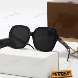 23SS GG Solglasögon Fashion Designer GC Sun Glasses Fashion Top Driving Outdoor UV Protection Big Frame fyrkantig modeben G Familj för män Kvinnor Solglasögon med låda