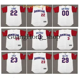 Guanghong Adrian Beltre 2017 Dominican World Classic Baseball Jersey WBC Manny Hado Nelson Cruz Robinson Cano White Home Size S-4xl Rzadki