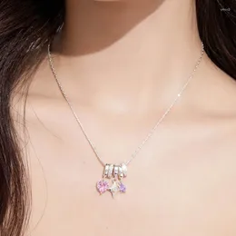 Naszyjniki wiszące delikatne naszyjnik biżuteria Y2K gwiazda serca Choker Clavicle łańcuch elegancki opaska na nadgarstek żeńska impreza ornament n84d