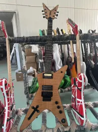 Tastiera in palissandro color naturale con top in acero fiammato personalizzato, chitarra elettrica Dean Dimebag Darrell, disponibile