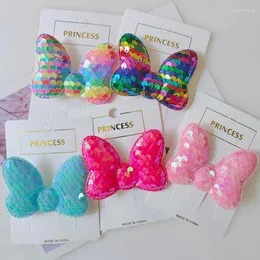 Haaraccessoires 1PC Mooie Paillettenboog Kinderen Clips Meisjes Haarspelden Kinderen Hoofddeksels Baby