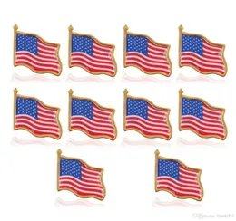 العلم الأمريكي صدر السترة دبوس الولايات المتحدة الأمريكية القبعة Tack شارة دبابيس الدبابيس الصغيرة لأكياس الملابس Decoration6509307