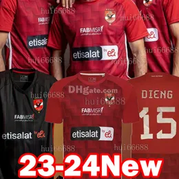 23/24 AL AHLY SC 축구 유니폼 MAILLOT PERCY DIENG TAU M.ABDELMONEM 2023 2024 홈 어웨이 성인 크기 축구 셔츠