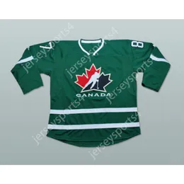 Özel Yeşil 87 Sidney Crosby Takımı Kanada Hokey Jersey Yeni Top Dikişli S-M-L-XL-XXL-3XL-4XL-5XL-6XL