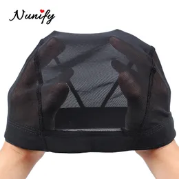 Cappucci per parrucca Nunify SML Spandex Mesh Dome Cappellino per parrucca Più facile da cucire nei capelli Berretto per tessitura estensibile Berretto per parrucca per tessitura Retine per capelli estensibili 231123