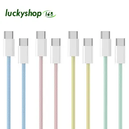 60W PD Type-C to C Cable for iPhone 15 Fast Charging Cables For Samsung Xiaomi Huawei Data 1M 2M Wire Type C