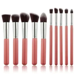 10pcs Makeup Brushes set Professional Powder Foundation Eyeshadow Make Up soft fur Cosmetics Synthetic Hair