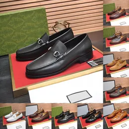 112model 2024 Erkekler Deri Tasarımcı Lüks Elbise Ayakkabı Chaussure Homme En Cuir Ofis Dikiş El yapımı moccasins Düz Mokasenler Orijinal Deri Ayakkabı Boyutu 38-46