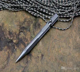 Twosun titânio haste de broca caneta tática acampamento caça ao ar livre sobrevivência prático edc multi utilitário escrever canetas tools4907984