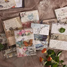 10 plecaków papierowy papier materiał kwiat retro kolaż konto ręki