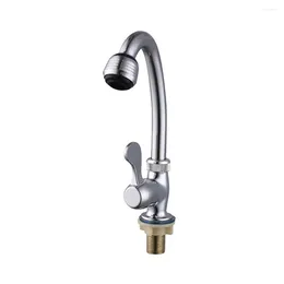 Bathroom Sink Faucets 1pc Kitchen Faucet Single Cold Water Tap 4-point Small Vertical Vegetable Basin Rotating For Toilet Fixture