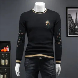 Lyx 2023 Designer Högkvalitativ herrtröjor Pullover Sweatshirt Fashion Men Woman Black Knitwear Långärmkläder Topp Varma manskläder Vinterrockar