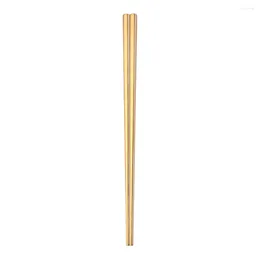 CHOPSTICKS متين من الفولاذ المقاوم للصدأ سبيكة من التيتانيوم مطلي BPA PVC مجانا السهل تنظيف غسالة الصحون آمنة