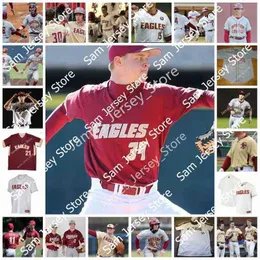 College Baseball Wears College Stitched Boston College Eagles Baseball Jersey Evan Moore Liam Dvorak Brendan Coffey Rafe Chaumette Joe Mancini Travis Lane Zach Pit