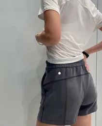 ll Damen Yoga Shorts weich mit Übung Fitness Streams tragen kurze Hosen Mädchen laufen elastische Hosen Sportbekleidung Taschen High End