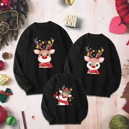 Familjmatchande kläder Familj Jultröja Xmas Jersey Mother Father Kids Girl Boy Matching Outfits Winter Sweatshirt Kvinnor Män Jumper Family Look 231123