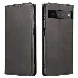 Casos de telefone de couro magnético para o Google Pixel 8 Pro Pixel 7a 6a 6 7 pixel7 3 3a 4 4a 5 5a xl flip saco de carteira