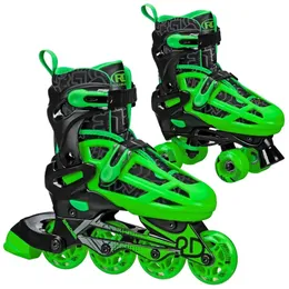 Inline Roller Skates Boys 2in1 Rollerinline Blackgreen Size 36 231122