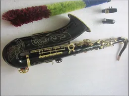 Ny saxofon tenor högkvalitativ STS-802 B Flat Saxofone Black Playing Professionellt stycke Musik med fall