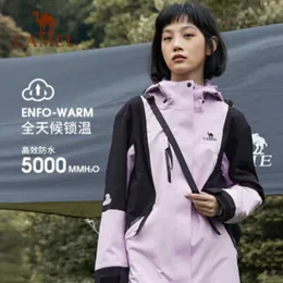 Camel Arcterys Jaquetas Designer Casacos à prova de vento e à prova d'água roupas esportivas ao ar livre suéter feminino casaco clássico único roxo Xizang turismo longo à prova de vento wa