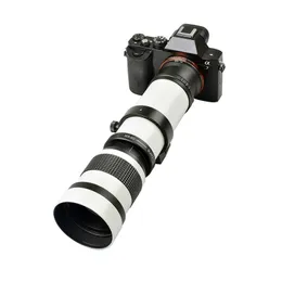 Super teleobiettivo 420-800mm f/8.3-16 Obiettivo zoom manuale per Canon Sony Pentax FUji Olympus Nikon D3400 D5500 D750 D810 D3300 D5300 D610 D7100 D5200 Obiettivi per fotocamere SLR