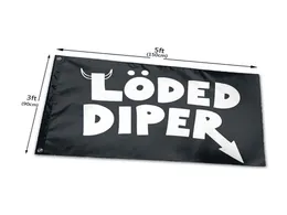 Loded Diper 3x5 футов с флагом США Яркие цвета и устойчивость к УФ-выцветанию Яркие яркие цвета Прочные латунные втулки и двойная прошивка4597051