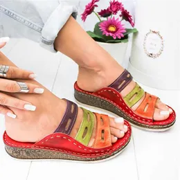 Sandálias Plataforma sandálias Sapatos femininos abertos sapatos de dedão da mulher sandálias de praia Mulher retro fêmea de calçados respiráveis ​​Zapatos de Mujer AA230422