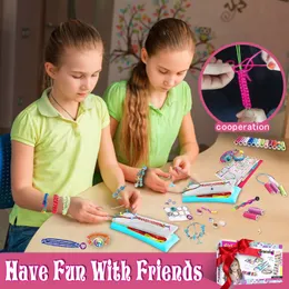 Vänskapsarmband gör kit för tonåringflickor, bästa tjejgåvor av smycken som gör kit till födelsedag, jul, givande fest, diy konst och hantverk