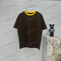 Xinxinbuy Men Designer Tee T Shirt حرف مزدوج طباعة روما قصيرة الأكمام من القطن نساء أسود أبيض أزرق رمادي S-2XL