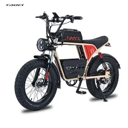 Bici elettrica per pneumatici grassi da 20 pollici per adulti Ebike 1500w/48v/18ah con bici elettrica a batteria rimovibile con sella lunga