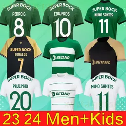 サッカージャージーCP 23 24リスボアサッカージャージーリスボンスペシャルコーツHJULMAND MATHIEU JOVANE SARABIA VIETTO JUSTE 2023 SPORTING CLUBE DE SHIRT MEN KIT KIT MAILLOT