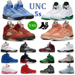 Basketskor Mens 5s Jumpman 5 Concord Green Bean Racer Blue Raging Red Designer Shattered Backboard Moonlight Mens Sports Sneakers