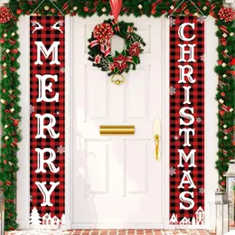 Noel Dekorasyonları Noel Kapısı Dekorasyonu Ev Navidad Noel için Mutlu Noel Dekorasyonları