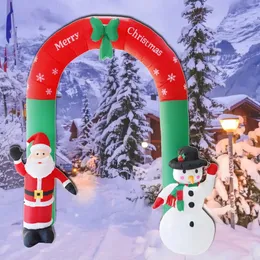 Decorações de Natal Infláveis Bonecas de Arco de Natal Boneco de Neve Inflável Modelo de Papai Noel para Decoração de Natal ao Ar Livre Decoração de Natal 231122