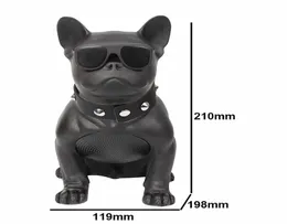 Bluetooth Wireless Speaker Dog Head Bulldog Gift Explosion Card Cartoon Creative Houdspeaker M10 för mobil smart mobiltelefon8960003