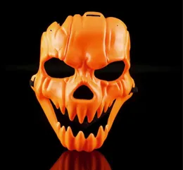 Halloween Cosplay Pumpkin Maski Costume Party Props Plastic Fancy Scary Full Face Horror Mask Funny Terror 5pcs HH215498939821