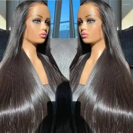 Glueless Wig Human Hair Ready to Wear HD Lace Frontal Closure Transparent Straight Front Perücken für Frauen Pre Cut